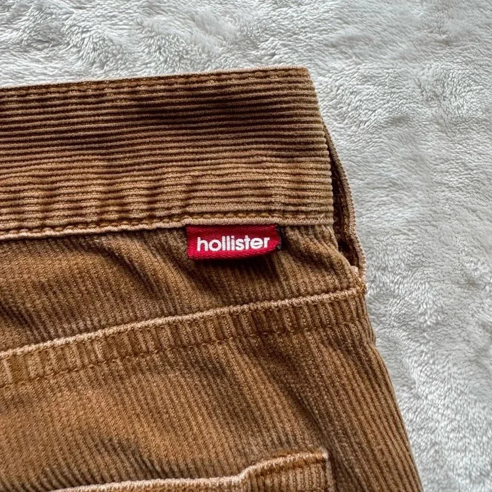 Vintage 90s 2000s Hollister Co. Brown low rise flare corduroy pants - Picture 7 of 7